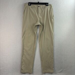 Lululemon ABC Chino Pants Men 32x30 Beige Slim Golf Stretch Preppy LM5A0SS